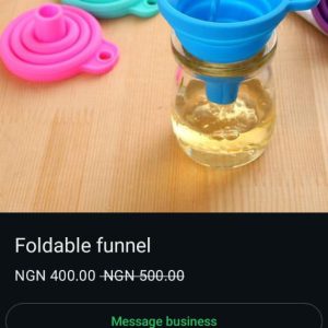 Foldable funnel