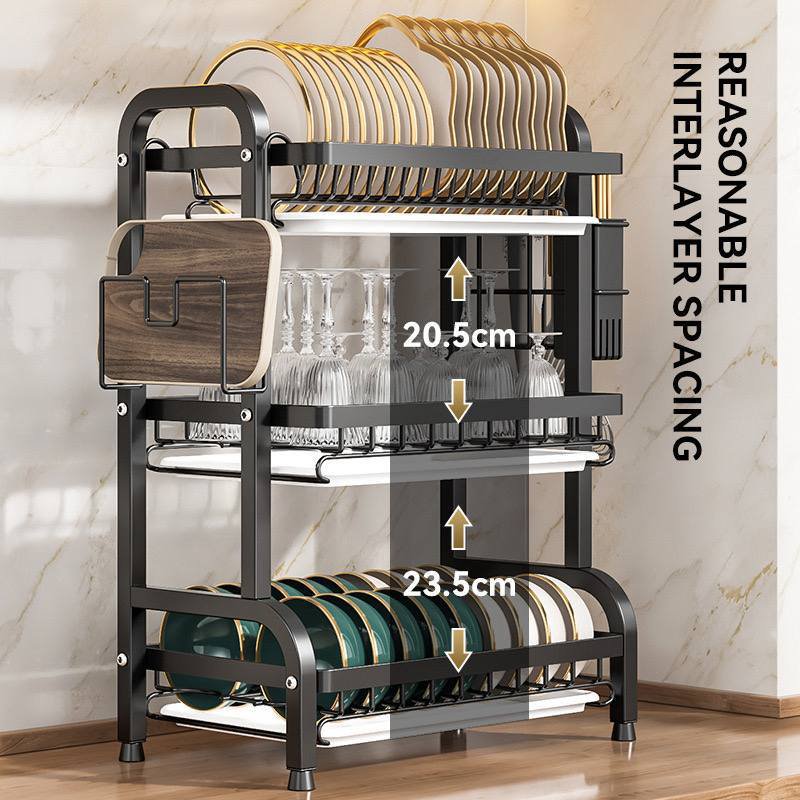 Dish Rack Layers 3 LAYERS DISH RACK – CrownHorlar Stores