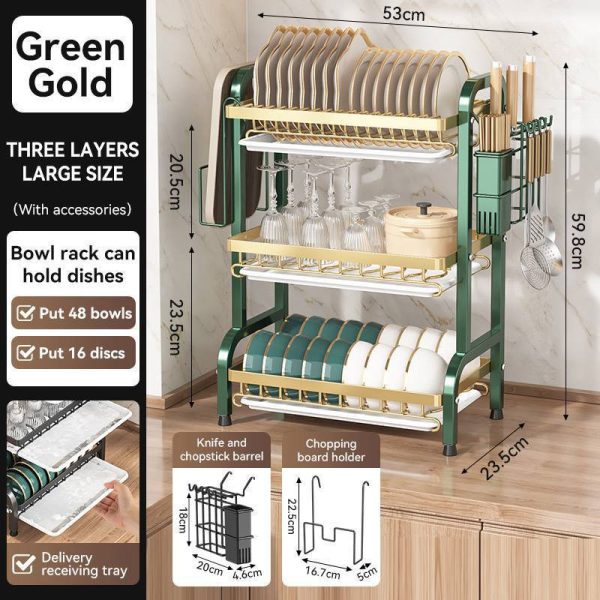 3 LAYERS DISH RACK – CrownHorlar Stores